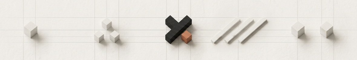 Suprematist Cross Letterbox Network Graph Divider — Section 03 Flagship to 04 Approach
